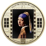 20 Dollars - Elizabeth II Girl with a Pearl Earring, Cook Islands, 2014 reverse image
