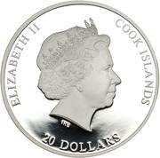 20 Dollars - Elizabeth II The Golden Throne of Tutankhamun: 1/2 obverse image