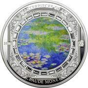 20 Dollars - Elizabeth II Water Lilies, Cook Islands, 2015 reverse image