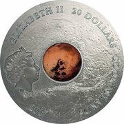 20 Dollars - Elizabeth II Mars, the Red Planet obverse image