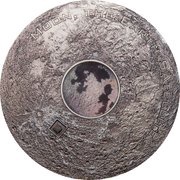 20 Dollars - Elizabeth II Moon, the Earth Satellite, Cook Islands, 2017 reverse image