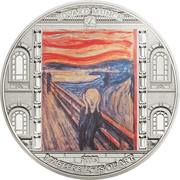 20 Dollars - Elizabeth II The Scream, Cook Islands, 2018 reverse image