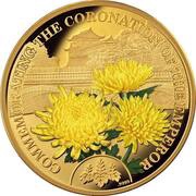 20 Dollars - Elizabeth II Nijubashi and Chrysanthemum, Cook Islands, 2019 reverse image