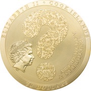 20 Dollars - Elizabeth II Dendera Zodiac; gilded obverse image
