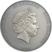 20 Dollars - Elizabeth II Zhong Kui, selective gilding obverse image