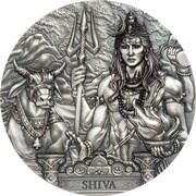 20 Dollars - Elizabeth II Shiva, Cook Islands, 2020 reverse image