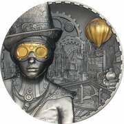 20 Dollars - Elizabeth II Steampunk, Cook Islands, 2020 reverse image