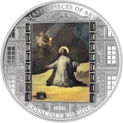 20 Dollars - Elizabeth II Christ in Gethsemane, Cook Islands, 2020 reverse image