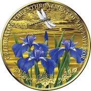 20 Dollars - Elizabeth II Ninomaru Garden, Cook Islands, 2020 reverse image