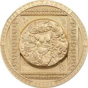 20 Dollars - Elizabeth II Coyolxauhqui Stone, Cook Islands, 2021 reverse image