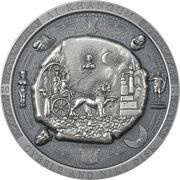 20 Dollars - Elizabeth II Bactrian Cybele Disk, Cook Islands, 2021 reverse image