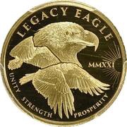 20 Dollars - Elizabeth II Legacy Eagle, Cook Islands, 2021 reverse image