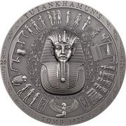 20 Dollars - Elizabeth II Tutankhamun’s Tomb 1922, Cook Islands, 2022 reverse image
