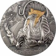 20 Dollars - Elizabeth II Ra - Sun God, Cook Islands, 2022 reverse image