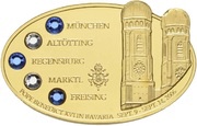 25 Dollars - Elizabeth II Papal Visit to Bavaria, Cook Islands, 2006 reverse image