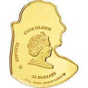 25 Dollars - Elizabeth II Pope Benedict XVI obverse image