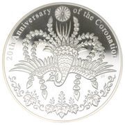 25 Dollars - Elizabeth II Coronation, Cook Islands, 2009 reverse image
