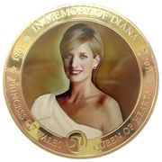 25 Dollars - Elizabeth II Princess Diana, Cook Islands, 2011 reverse image