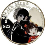 25 Dollars - Elizabeth II Black Jack, Cook Islands, 2013 reverse image