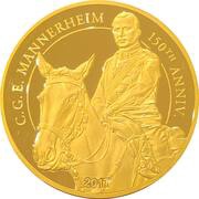 25 Dollars - Elizabeth II C.G.E. Mannerheim, Cook Islands, 2017 reverse image