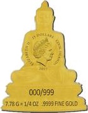 25 Dollars - Elizabeth II Shakyamuni Buddha: 2/2 obverse image