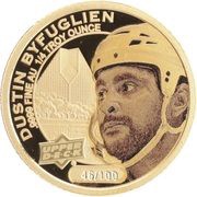 25 Dollars - Elizabeth II Dustin Byfuglien, Cook Islands, 2017 reverse image
