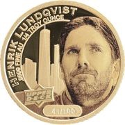 25 Dollars - Elizabeth II Henrik Lundqvist, Cook Islands, 2017 reverse image