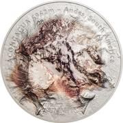 25 Dollars - Elizabeth II Aconcagua, Cook Islands, 2018 reverse image