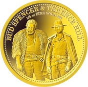 25 Dollars - Elizabeth II Bud Spencer and Terence Hill, Cook Islands, 2020 reverse image