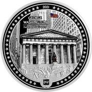 25 Dollars - Elizabeth II George Washington, Cook Islands, 2021 reverse image