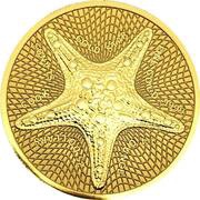 25 Dollars - Elizabeth II Gold Star, Cook Islands, 2021 reverse image