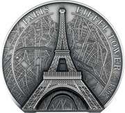 25 Dollars - Charles III Eiffel Tower, Cook Islands, 2024 reverse image