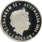 1 Dollar - Elizabeth II 4th Portrait - Spotted-tailed Quoll - Tasmania obverse image