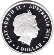 1 Dollar - Elizabeth II 4th portrait - Great Barrier Reef - Turtle obverse image