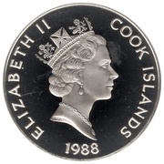 50 Dollars - Elizabeth II Vasco da Gama, Cook Islands, 1988 obverse image