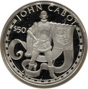50 Dollars - Elizabeth II John Cabot, Cook Islands, 1988 reverse image