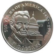 50 Dollars - Elizabeth II Abraham Lincoln reverse image