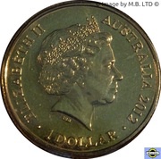 1 Dollar - Elizabeth II 4th Portrait - Year of the Dragon obverse image