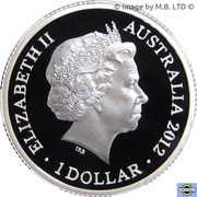 1 Dollar - Elizabeth II 4th Portrait - Year of the Dragon - Silver Proof obverse image