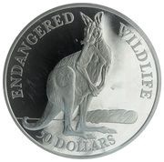 50 Dollars - Elizabeth II Kangaroo, Cook Islands, 1991 reverse image