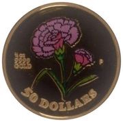50 Dollars - Elizabeth II Mother's day, Cook Islands, 1996 reverse image