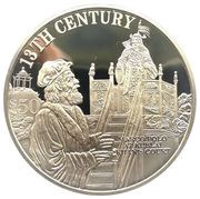50 Dollars - Elizabeth II 13th Century. v2, Cook Islands, 1997 reverse image