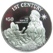 50 Dollars - Elizabeth II 1st Century, Cook Islands, 1997 reverse image