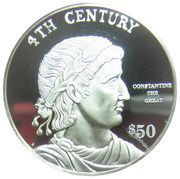 50 Dollars - Elizabeth II 4th Century, Cook Islands, 1997 reverse image