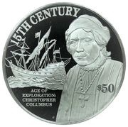 50 Dollars - Elizabeth II 15th Century, Cook Islands, 1997 reverse image