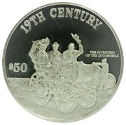 50 Dollars - Elizabeth II 19th Century, Cook Islands, 1997 reverse image