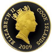 50 Dollars - Elizabeth II Kitty and Daniel, Cook Islands, 2009 obverse image