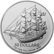 50 Dollars - Elizabeth II Bounty reverse image
