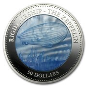 50 Dollars - Elizabeth II Zeppelin, Cook Islands, 2013 reverse image