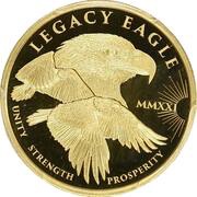 50 Dollars - Elizabeth II Legacy Eagle, Cook Islands, 2021 reverse image